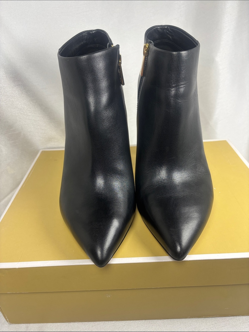 Michael Kors Classic Black Pointed-Toe Women's Ankle Boots